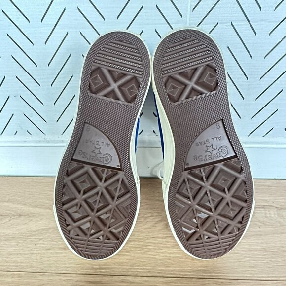 ✨Converse Chuck 70 Hi Comme Des Garçons Play X Sz 8 Women's Shoes Blue A08794C - Picture 7 of 10